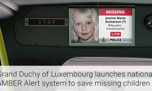 Grand Duchy Of Luxembourg Launches National AMBER Alert System To Save Missing Children